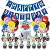 Sonic the Hedgehog Party Supplies for Kid?s Birthday Decorations Include Balloons, Cake Topper, Banners, Cupcake Toppers Set for Video Game Baby Shower Favors