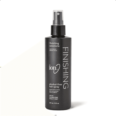 Ion Alcohol-Free Finishing Hair Spray, 8oz, Lightweight, Medium Hold, Anti-Frizz Hairspray, Vegan