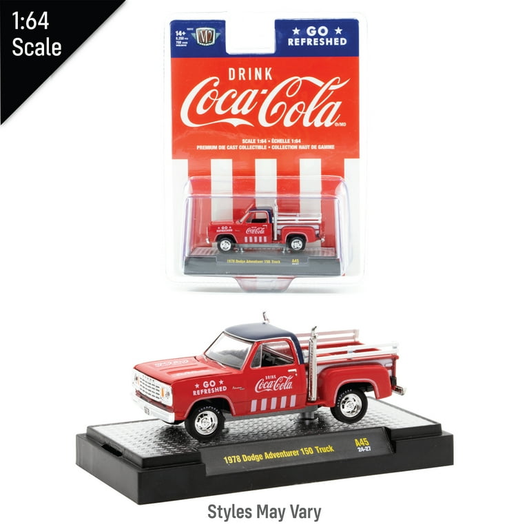 M2 Machines Coca-Cola 1:64 Scale Diecast Car or Truck with Rubber
