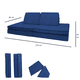 thumbnail image 4 of Dundy Clasico, Sillon de Actividades Modular Infantil. Sofa de Piso para niños y Adultos. Juego para niños y Bebes. 4 Piezas. 85 x 170 x 50 cm. (Azul Navy), 4 of 8