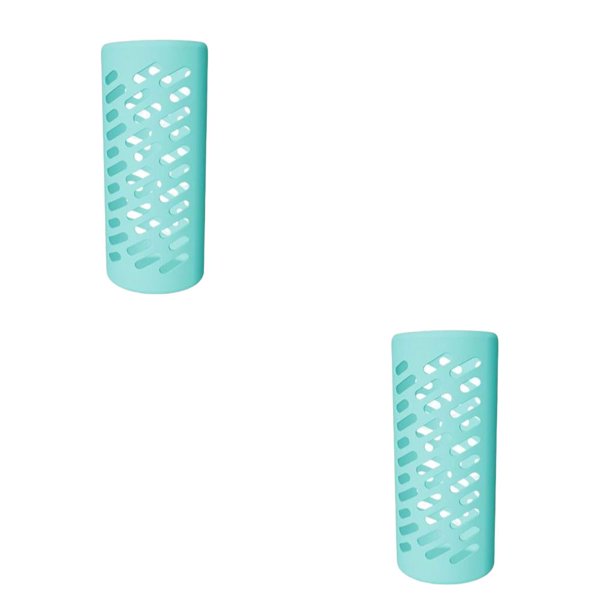 Wosthever Protector de cubierta de silicona Botella de agua antiarañazos Reemplazo de tapas protectoras de color sólido para 18-32-40oz Verde S Verde S 2Conjunto