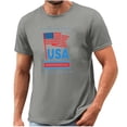 thumbnail image 5 of Vetsdori Mens 4th of July Tshirts Red White and Blue Summer Pullover Independence Day American Flag Patriotic,Casual Shirts Tops for Men Crew Neck, 5 of 5