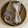 thumbnail image 3 of Uxcell 4pcs Rattan Napkin Rings Woven Grass Napkin Rings for Dining, Brown(2"x2"), 3 of 5