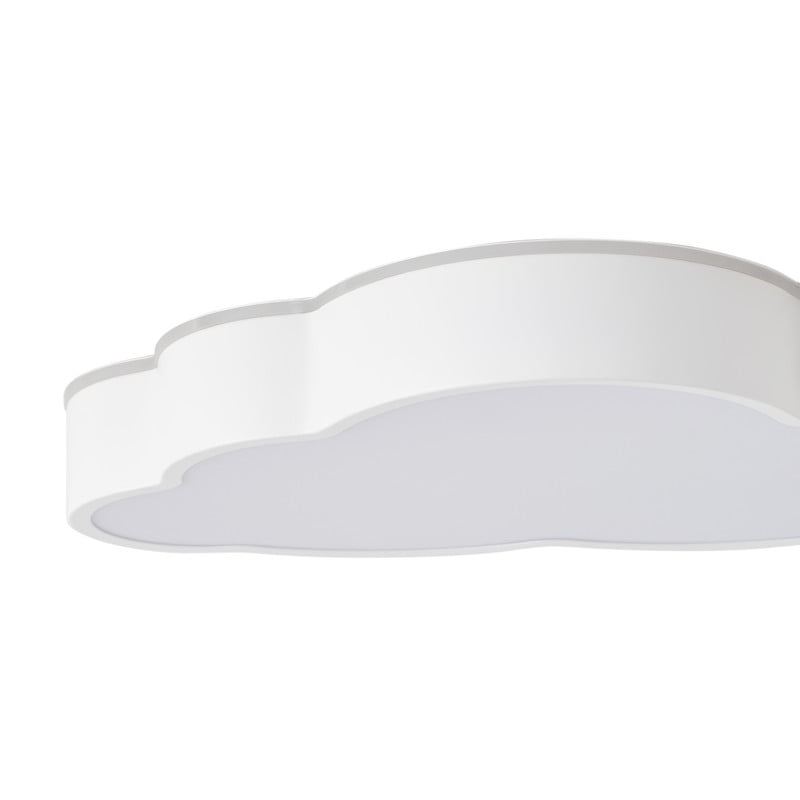 Aiwen LED Flush Mount Ceiling Light, Could-Shaped Ceiling Fixture with Polystyrene Lampshade, Perfect for Bedroom, Powder Room & Kids' Room (24W)