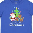 thumbnail image 4 of Inktastic My 2nd Christmas with Santa Reindeer and Tree Boys or Girls Baby T-Shirt, 4 of 5