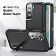 thumbnail image 5 of For Samsung Galaxy S22 Case, Samsung S22 Phone Case with Built in Kickstand, Shockproof/Dustproof/Drop Proof Military Grade Protective Cover for Galaxy S22 5G 6.1 inch (Black), 5 of 8