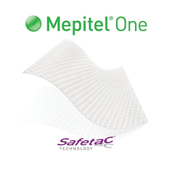 Molnlycke Mepitel Silicone Dressing, 4 X 8 Inch Silicone, White, Each - Model 291099