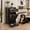 Black Single Door, variant on Furnivio Tilt Out Trash Can Cabinet with Dog Bowl, 10 Gallons Dog Food Storage Cabinet, Hidden Trash Can with Hideaway Drawer for Kitchen/Living Room