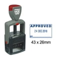 thumbnail image 1 of Printtoo Approved By Text And Sign Space Heavy Duty Dater Stamp Self Inking Date Rubber Stamp-Blue, 1 of 1
