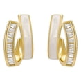 thumbnail image 2 of HomeKingdee Gold Color​ Metal Rhinestone Circle Earrings for Women - Temperament Fashion Super Flash Earrings for Any Occasion, Ideal Gift, 2 of 5