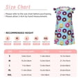 thumbnail image 3 of Fotbe Donuts Vestido de Dormir para Niñas de 3 a 10 Años, Mangas Cortas, Estilo Princesa, Pijama Camisón con Mangas Voladas-XX-Large, 3 of 6