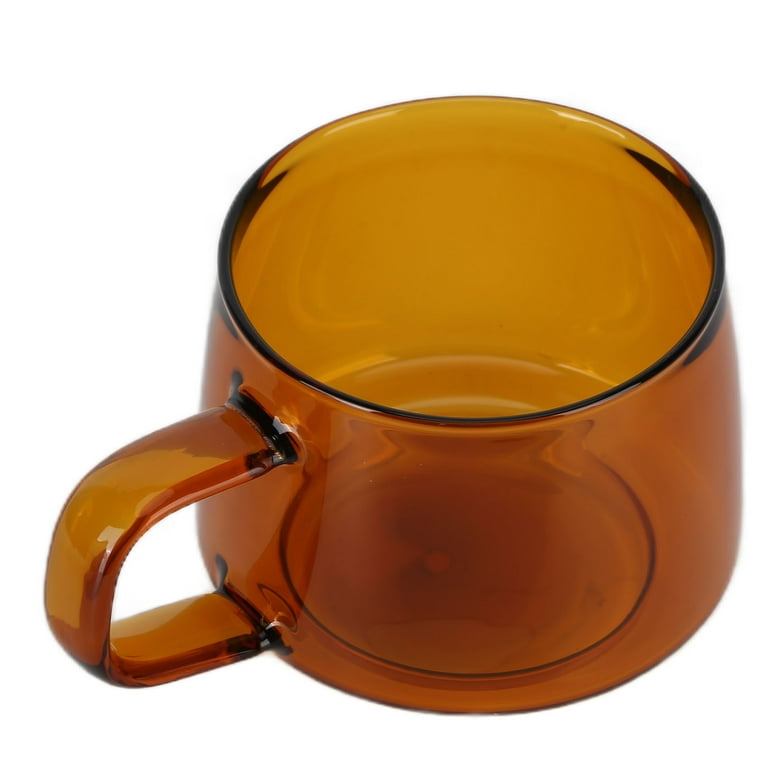 Small Transparent Glass Coffee Cup Mountain Glass Whisky Heat