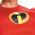 thumbnail image 2 of Disguise Men's Plus Size Mr. Incredible Deluxe Muscle Adult Costume, red, XXL (50-52), 2 of 2