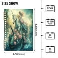 thumbnail image 3 of WOBOGO Unicorn and Mermaid Notebook College Horizontal Grid Paper Ink Spill Resistant Water Resistant Cover 8.3x5.7x0.4in, 3 of 8