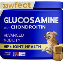 Pawfect Mobility - Glucosamine Treats for Dogs - Hip & Joint Health Supplement Chews w/Omega-3, Chondroitin, MSM - Made in USA - Joint Pain Relief - Hip & Joint Care - 120ct