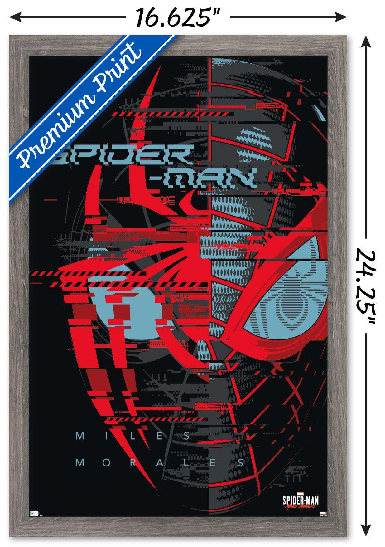 Marvel's Spider-Man: Miles Morales - Face Wall Poster, 14.725 x