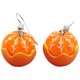 thumbnail image 1 of 1 par de pendientes con forma de naranja, bonitos pendientes de moda para mujer., 1 of 6