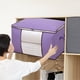 thumbnail image 1 of Contenedores de Almacenamiento con Tapa, Resistentes y con Asas Reforzadas, Bolsas Extra Grandes para Ropa, Bolso de Mano con Doble Cremallera para Ahorrar Espacio En Viajes., 1 of 6