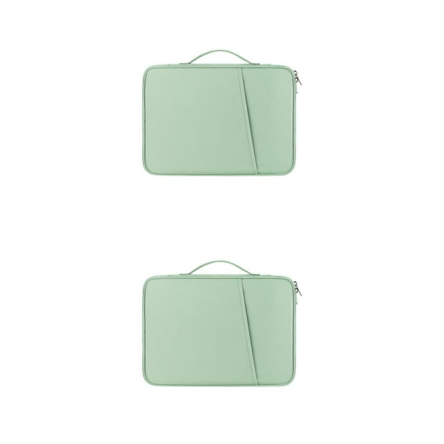 Matsuzay Funda para portátil, bolso para portátil, bolso de nailon para ordenador, antiarañazos, bolsa de transporte anticaída, Protector Verde 10.8-11 pulgadas 2Conjunto
