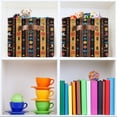 thumbnail image 6 of Yayeee Canvas Storage Basket with Handles for Shelves Fabric Bins Closet Organizer, Orange Geometric, 6 of 8