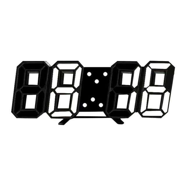 Yeacher 3D Led Wall Clock Multi-Functional Digital Table lock Temperature Display Large Screen Alarm Clock