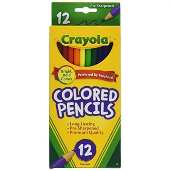 crayola 68-4012 colored pencils, 12-count, pack of 3, assorted colors