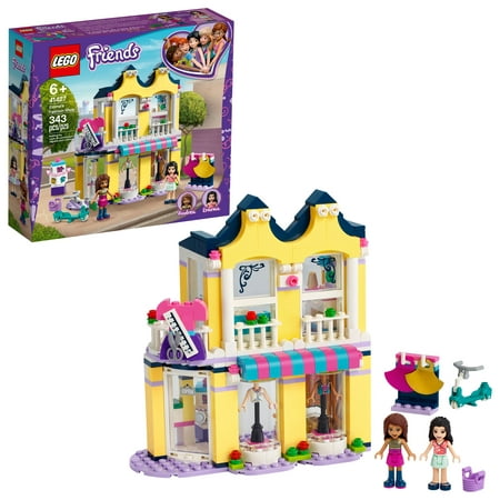 LEGO Friends Emma’s Fashion Shop Building Toy for Kids 41427 Playset Comes with Fashion Designer Mini-Dolls (343 Pieces)
