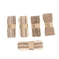 thumbnail image 3 of 5pcs DIY Linen Strips Delicate Lace Linen Rolls DIY Handmade Gift Package Ribbon, 3 of 8