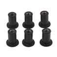 thumbnail image 1 of Lot de 6 écrous de pare-brise en caoutchouc M5 pour motos, kayaks, canoës, bateaux, 1 of 4