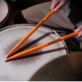 thumbnail image 5 of QuigBeats Drum Sticks, Hickory 5A Drumsticks, Drumsticks for Adults & Kids 5A 3 Pair - C - Orange, 5 of 7