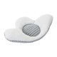 thumbnail image 2 of Almohada Lumbar 3D, cojín trasero, dispositivos prácticos, respaldo desmontable, soporte para dormir, almohadilla de cintura para coche, sofá, asiento para silla de ordenador Gris blanco, 2 of 10