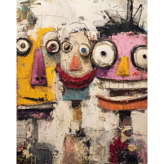 Paint by Numbers for Adults Kids Beginner Laughing Three Monsters DIY Acrylic Painting by Numbers Kits with Brushes Acrylic Pigment Home Decoration Gifts 16 x 20 inch