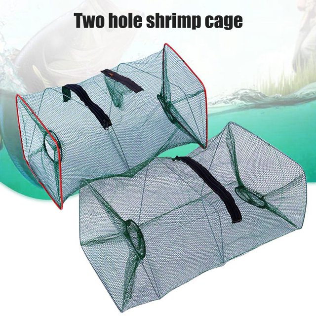Red de pesca portátil, jaula de malla para camarones y peces, trampa para peces fundida, red plegable Tmvgtek pescar