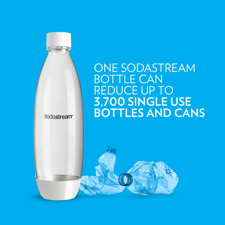 SodaStream 1L Slim Dishwasher Safe Bottles Twin Pack