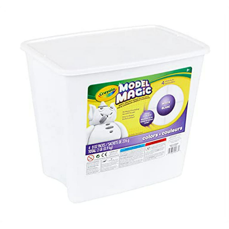 Crayola Model Magic White, Modeling Clay Alternative, Kids Art Supplies, 2  lb. Bucket, Gifts For Kids 