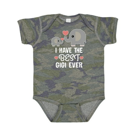 

Inktastic Best Gigi Ever Grandkids Gift Baby Boy or Baby Girl Bodysuit