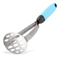 thumbnail image 3 of destyer Potato Masher Stainless Steel Non-slip Handle Vegetable Crusher Bean Baby Food Mashed Potatoes Pusher Mashing Maker Ricer Blue, 3 of 7