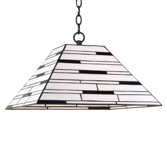 Aztec Lighting  Bronze Tiffany-style 1-light Pendant