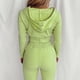 thumbnail image 4 of Mujeres con cuello en V Manga larga Tops Pantalones largos Dos piezas Conjunto sólido Traje casual Wmkox8yi bvn3085, 4 of 7