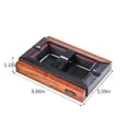 thumbnail image 6 of Modern Wooden Decorative Desktop Tray with Adjustable Holder, Metal Tabletop Organizer for Home Office Lounge Desk, 6 of 6