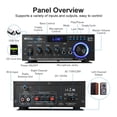 thumbnail image 4 of AK45 Pro HIFI Amplifier Max 820W Channel 2.0 Bluetooth 5.0 Stereo Loop Bluetooth Digital Amplifier With Remote, 4 of 5