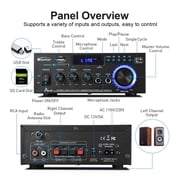 AK45 Pro HIFI Amplifier Max 820W Channel 2.0 Bluetooth 5.0 Stereo Loop Bluetooth Digital Amplifier With Remote