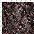 thumbnail image 3 of Soimoi Floral Print, Velvet Fabric, Decor Sewing Fabric by The Yard 54 Inch Wide,Decorative Fabric for Upholstery and Home Accents, Black & White, 3 of 6