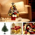 thumbnail image 2 of Árbol de Navidad mini con luces LED - Decoración perfecta para hogar u oficina (50cm, multicolor), 2 of 6