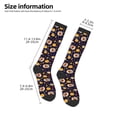 thumbnail image 4 of Fotbe Turkey And Autumn print Women's Men's Novelty Crew Socks Cotton Socks Knee High Socks for Walking,Running,Nurses,Pregnancy, 4 of 8