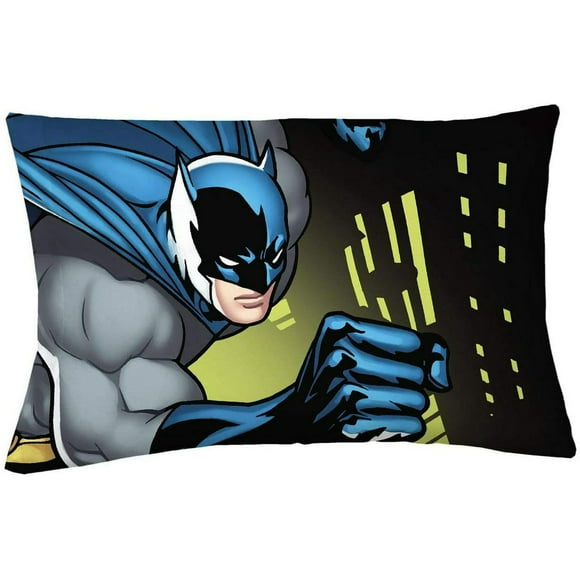 Batman Taie d'Oreiller en Polyester Bleu Compte-Fils 400, Standard