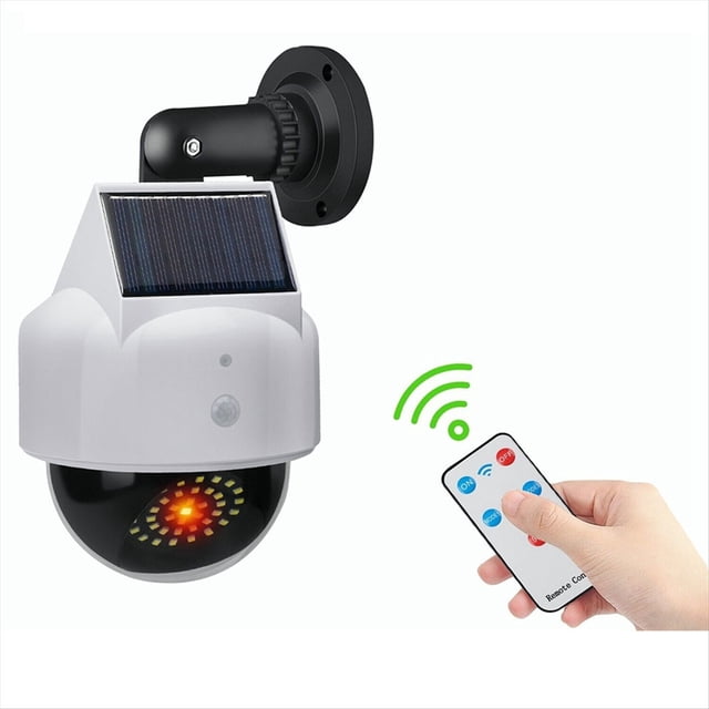 CáMara de SimulacióN Luz de InundacióN Solar con Sensor de Movimiento Control Remoto Luces de Seguridad Brillantes LED Impermeables
