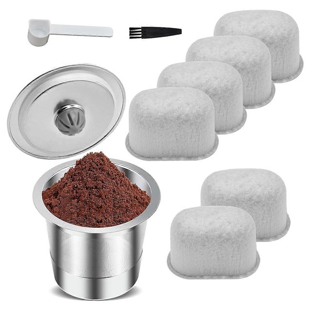 Tasses K Réutilisables pour, Capsules de Café K Réutilisables et Filtre de Remplacement pour Machine à Café 2.0 1.0