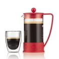 thumbnail image 5 of Cafetera Bodum Brazil French Press, 1 litro, borosilicato rojo, 5 of 5