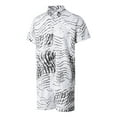 thumbnail image 5 of Mens Hawaii Shirt Suits, Fashion Printed Button Down Short Sleeve Shirt + Beach Shorts Set, 5 of 9